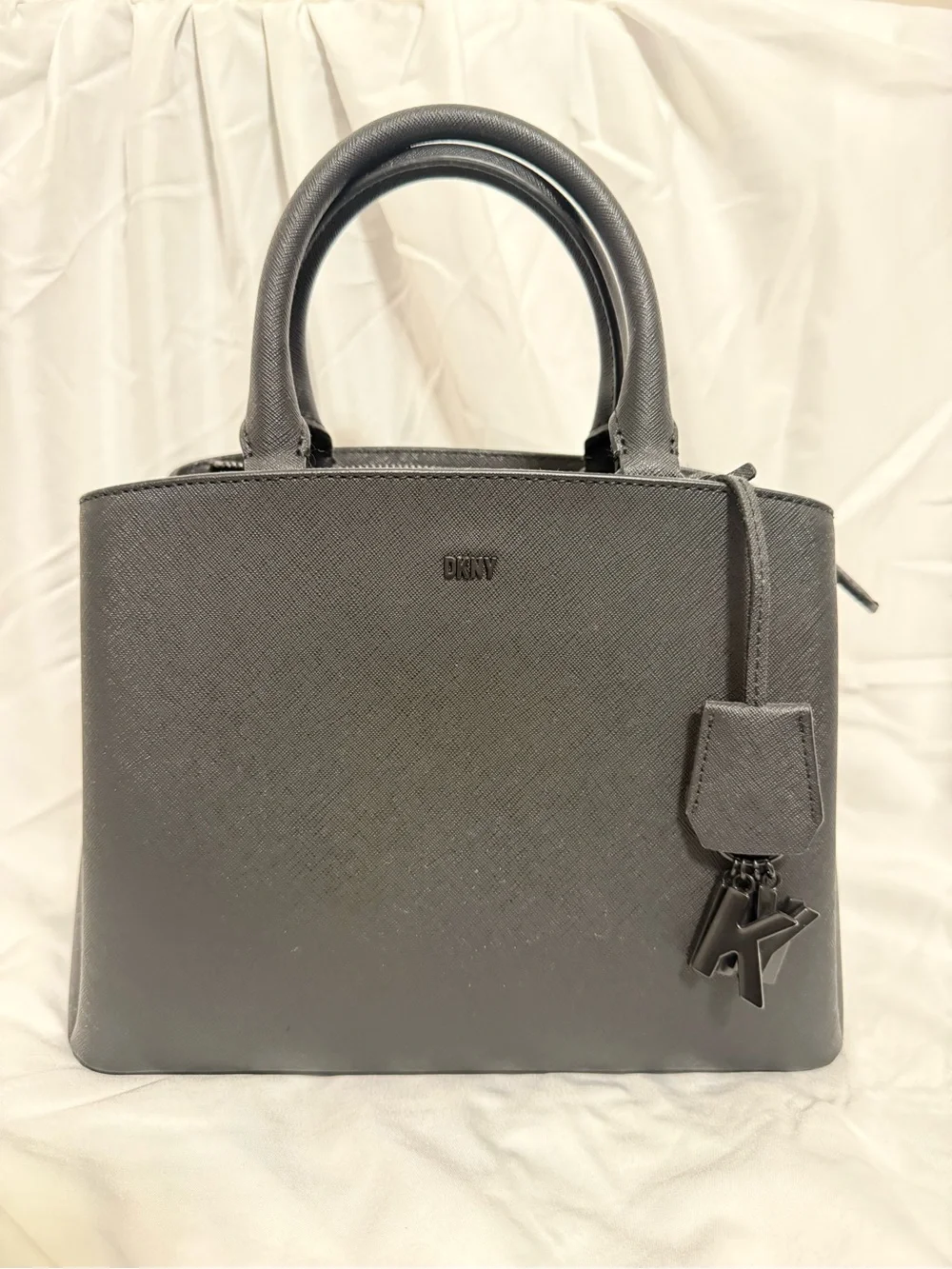 DKNY Paige Medium Satchel With Strap, Black